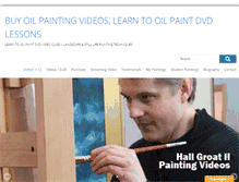 Tablet Screenshot of oilpaintingdvd.com